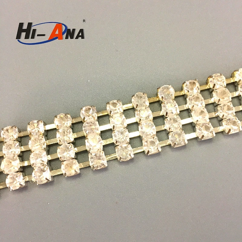 hi-ana rhinestone2 Stict QC 100% Quality promotional diamante trim