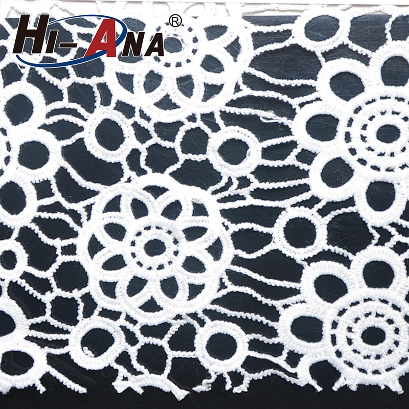 hi-ana fabric1 Over 20 years experience Multicolor custom lace fabric