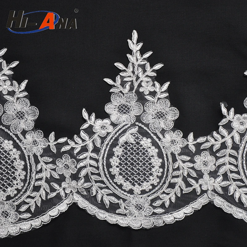 hi-ana lace1 Hot products custom design Finest Quality swiss embroidery lace