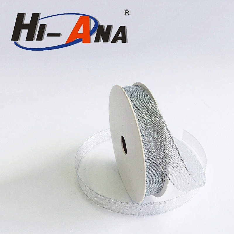 1/4inch Metallic Ribbon for garment and gift China supplier
