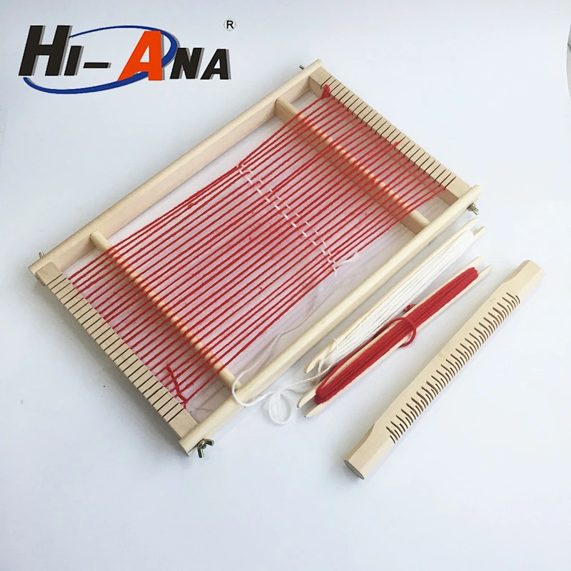 ODM OEM Customize knitting toy wooden weaving loom,Kids Children Baby Wooden Weaving Loom Toy