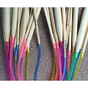 18Pcs/set 40cm Cheap Colorful Plastic Circular Nature Bamboo Circular Knitting Needle Set