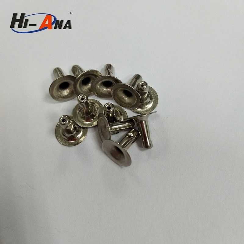 size 10x8mm metal rivet with single face and smooth style China supplier
