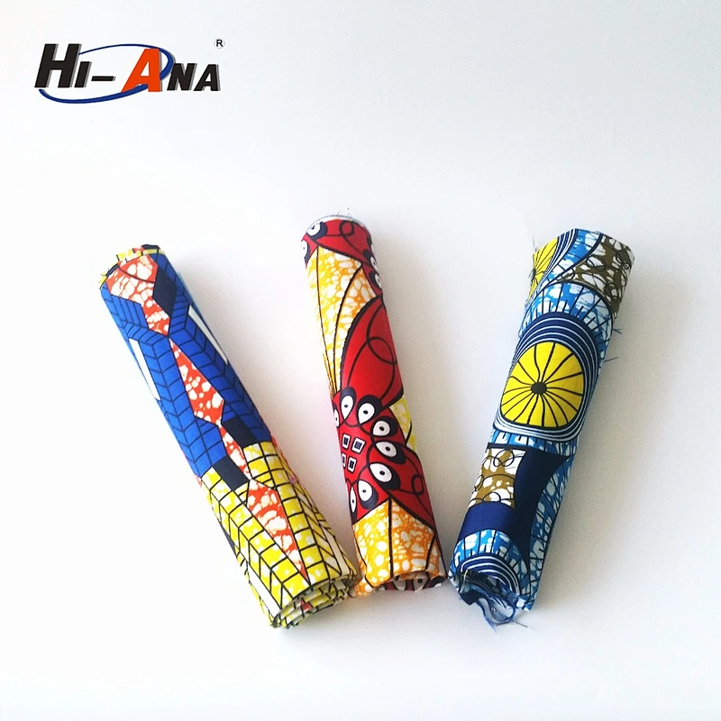 hi-ana fabric2 Strict QC 100% customized LOGO printed african fabric wholesale
