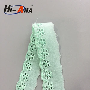 Fully stocked multi color embroidery lace trim