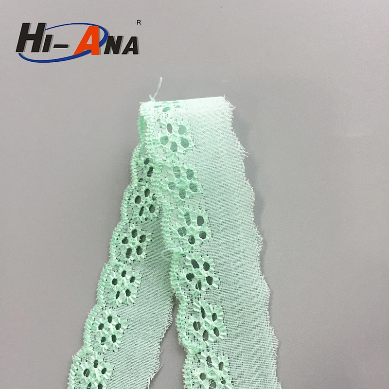 Fully stocked multi color embroidery lace trim