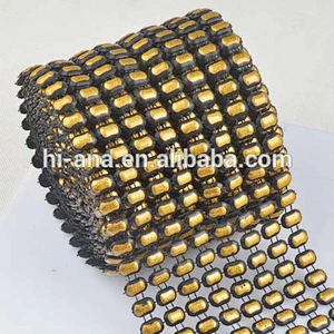 rhinestone mesh trimming