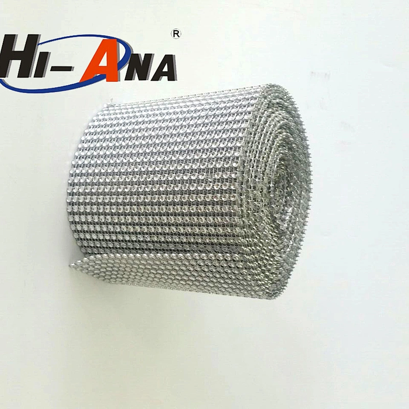 24 line rhinestone mesh trims with plastic base