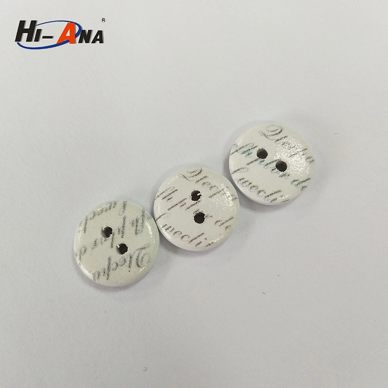 natural wood button