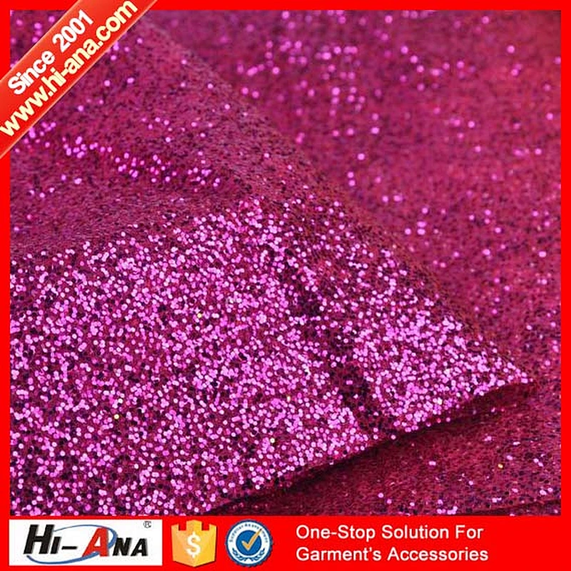 hi-ana fabric1 Free sample available multi color glitter fabric