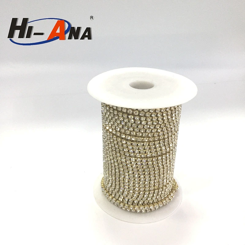 hi-ana rhinestone3 Stict QC 100% Good Price colour rhinestone cup chain