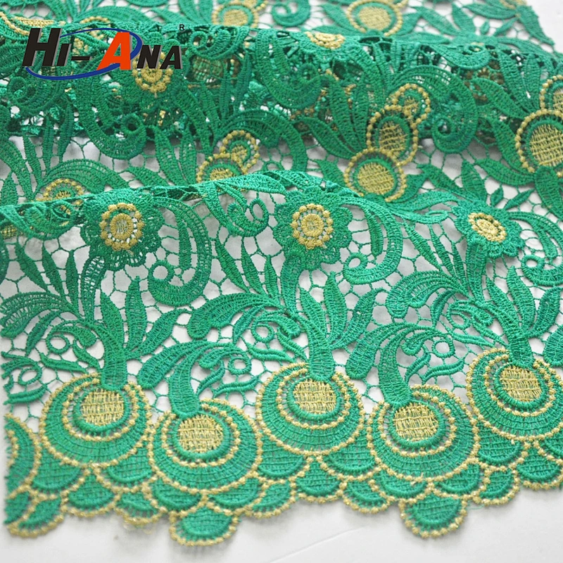 hi-ana fabric1 20 QC staffs ensure the quality Fashion design fabric lace