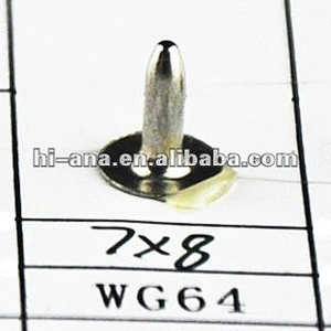 size 7x8mm metal rivet with single face China supplier