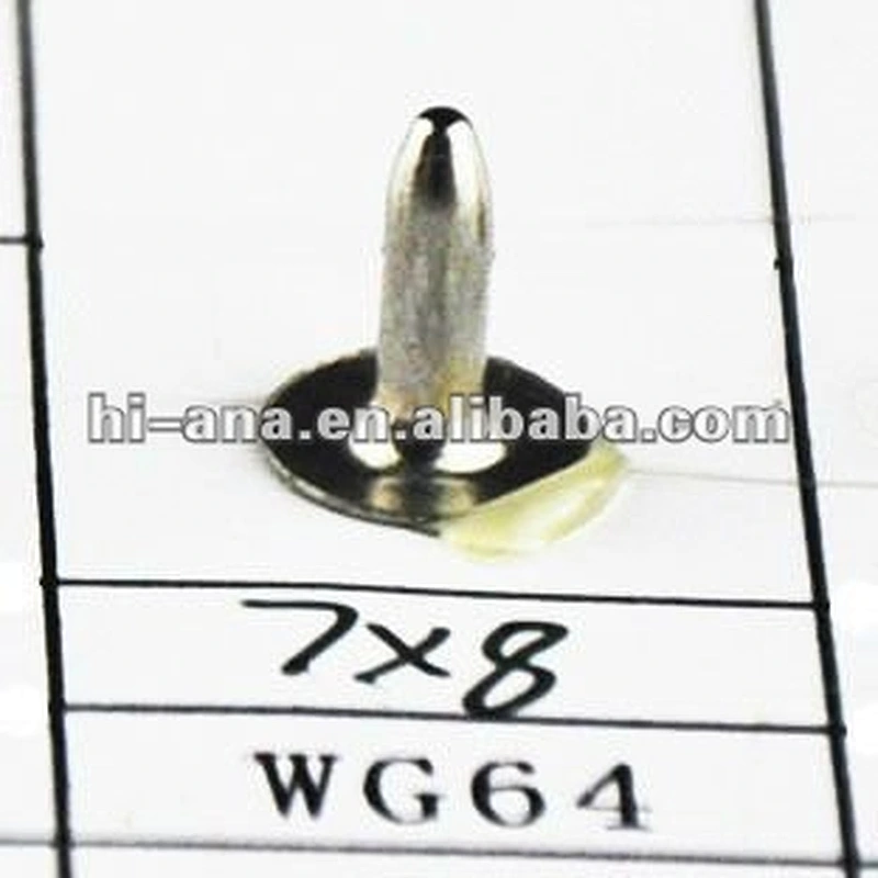 size 7x8mm metal rivet with single face China supplier