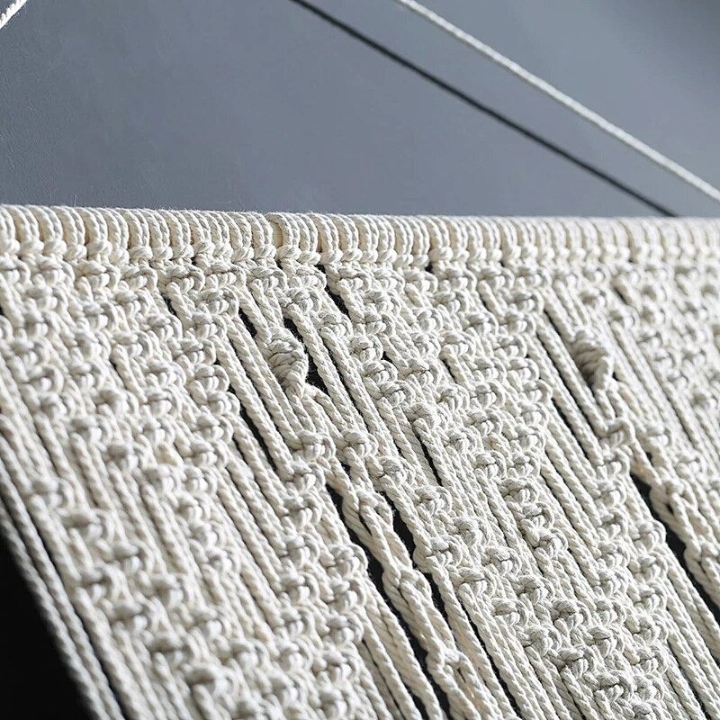HI-ANA Pure Cotton Thread Made Wall Hanging Macrame Curtains