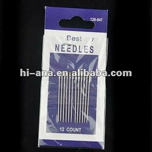 One stop solution for Good supplying 10 count per card hand sewing needles kit