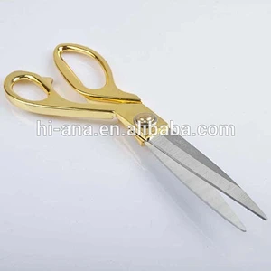 China 10.5inch golden handle tailor scissor
