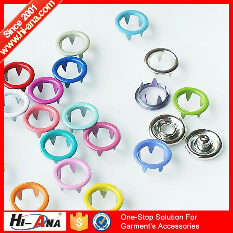 hi-ana button3 Over 20 years experience Multicolor no sew snap button