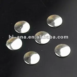 Round Aluminum Domestud Hot Fix stone