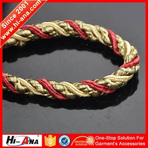 hi-ana cord2 Manufacuring oeko-tex standard Decorative braided rope