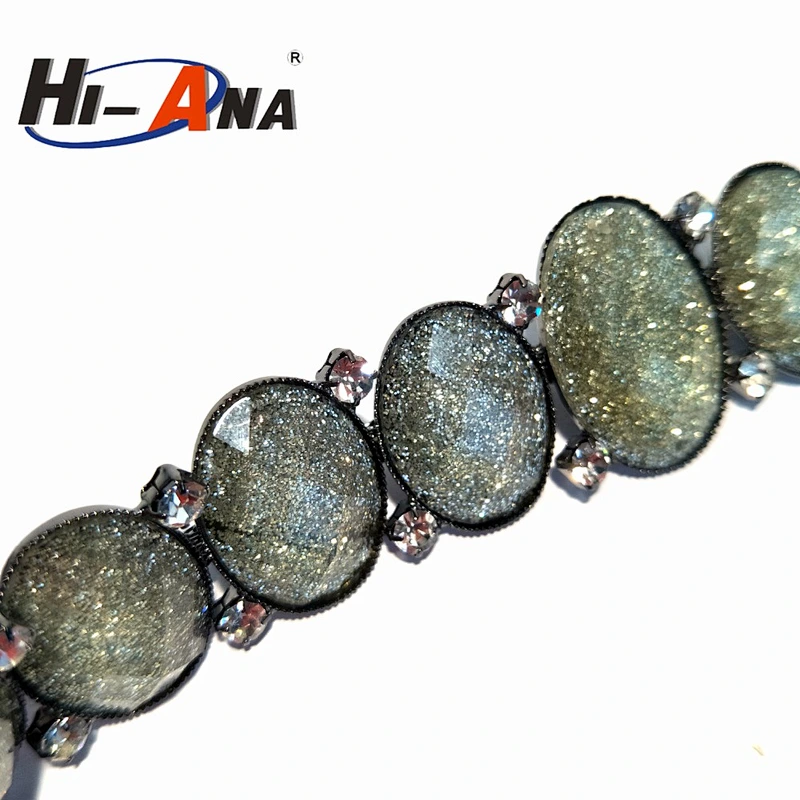 hi-ana rhinestone3 Trade assurance Beautiful ab crystal rhinestone banding trimming