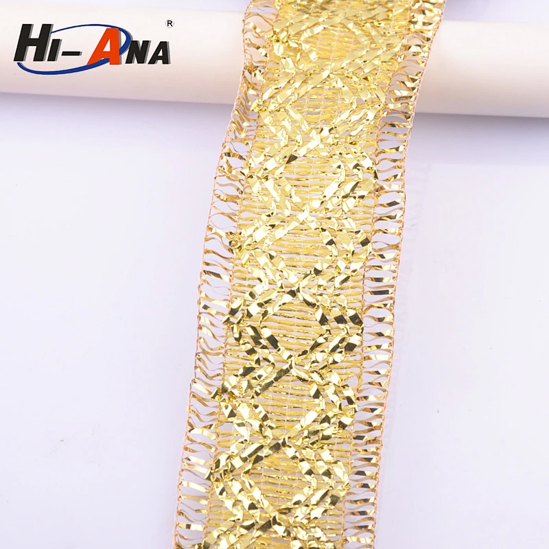 width:40mm.sequins trimming with 4mm Flat(sequer) China supplier