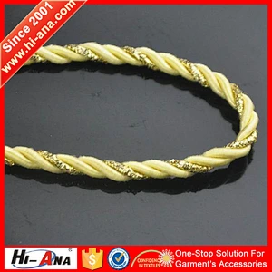 hi-ana cord1 Know different market style decorative rope for curtain