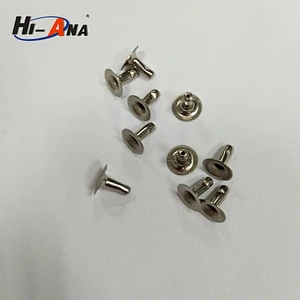size 9x9mm metal rivet with single face China supplier