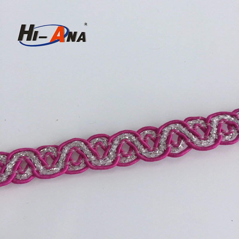 hi-ana trim3 15 years factory experience Good Price metallic braid trim