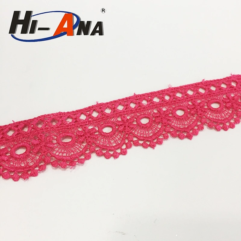 hi-ana lace1 Expert logistice ensures delivery quickly Cheaper guipure chemical lace