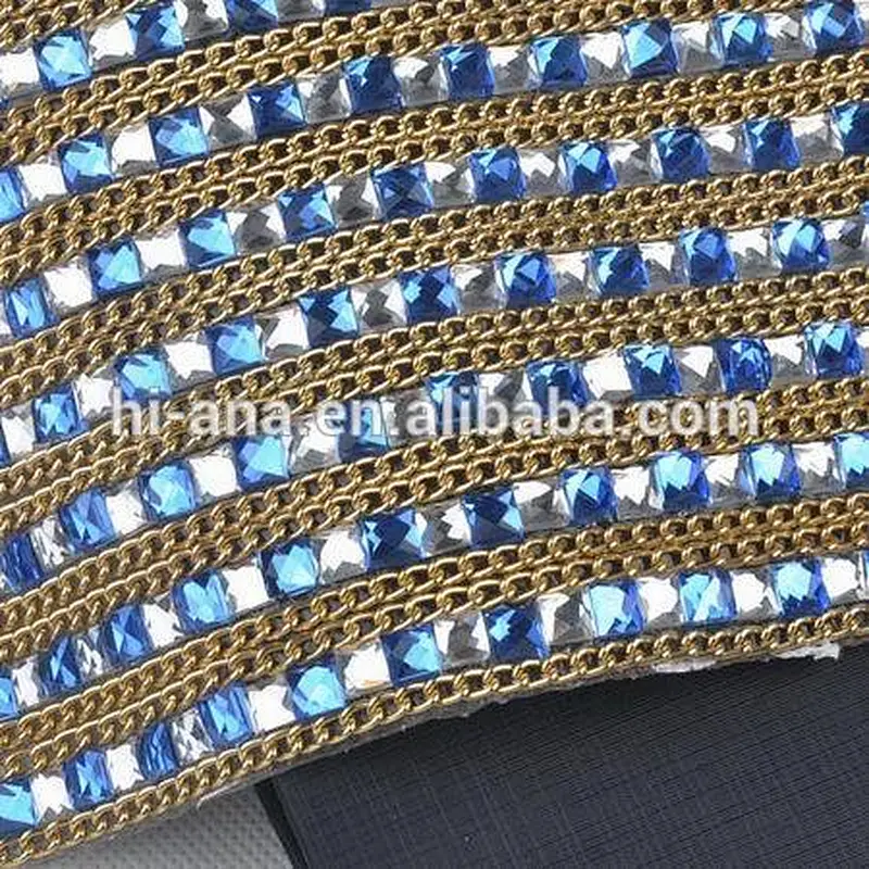 decorative rhinestone fabric trim