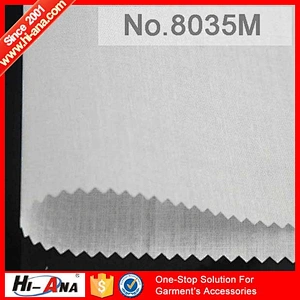 hi-ana fabric1 Our factories 20 years'experience High quality adhesive interlining