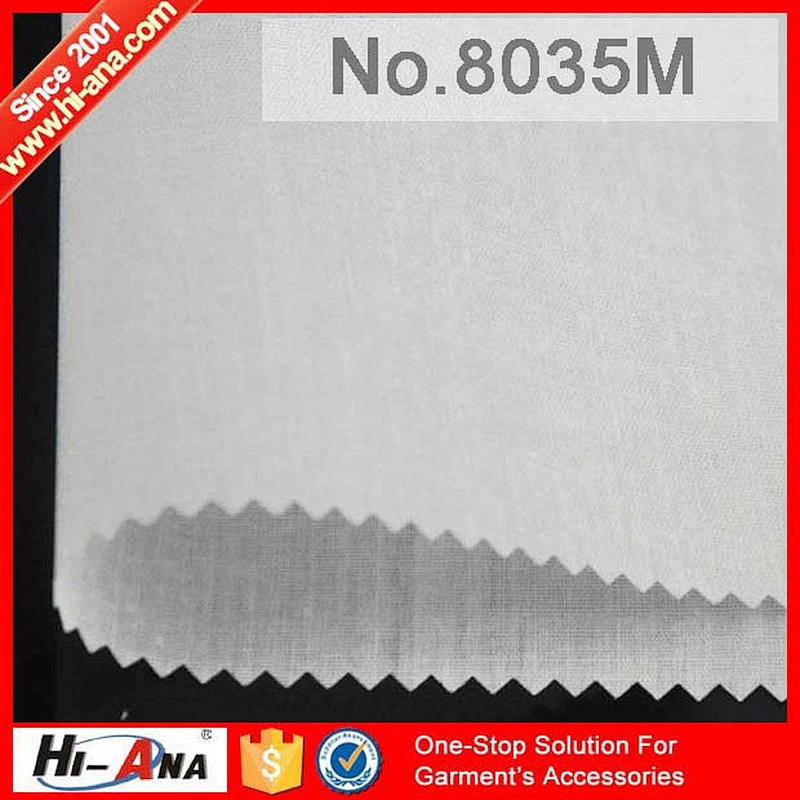 hi-ana fabric1 Our factories 20 years'experience High quality adhesive interlining