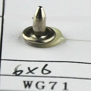 size 6x6mm metal rivet with double face China supplier