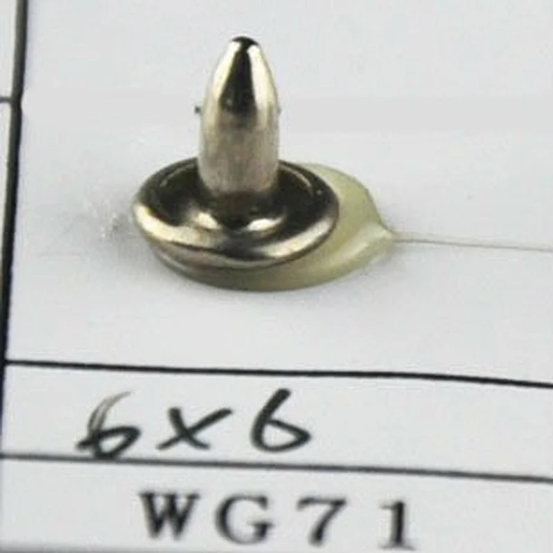 size 6x6mm metal rivet with double face China supplier