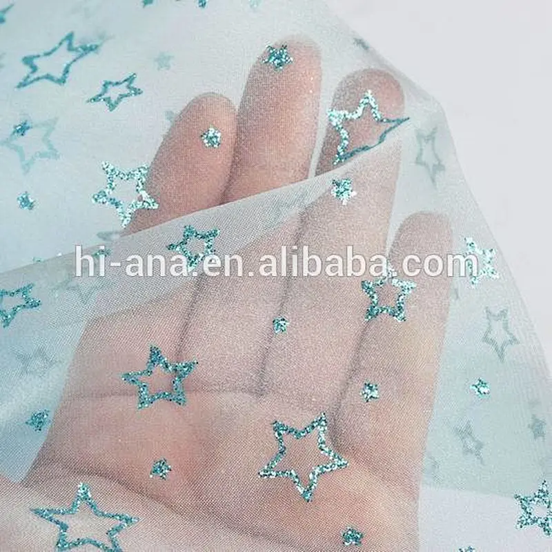 tulle fabric glitter