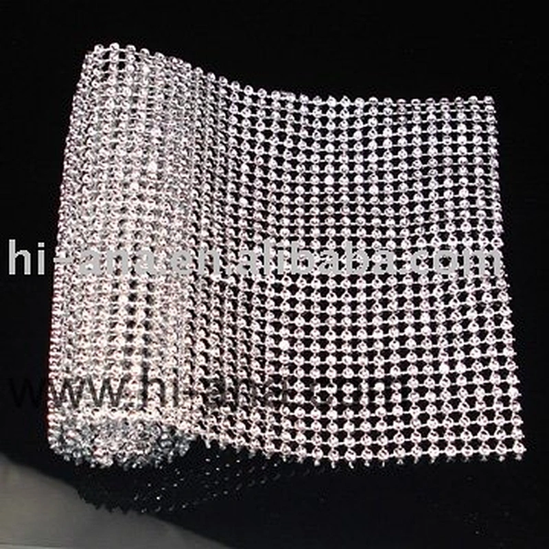 Fashion Plastic rhinestone banding Rhinestone