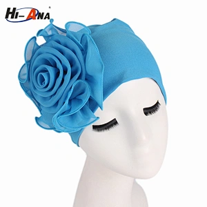 wholesale 2018 New trade two-tone braided head cap India turban hat for women