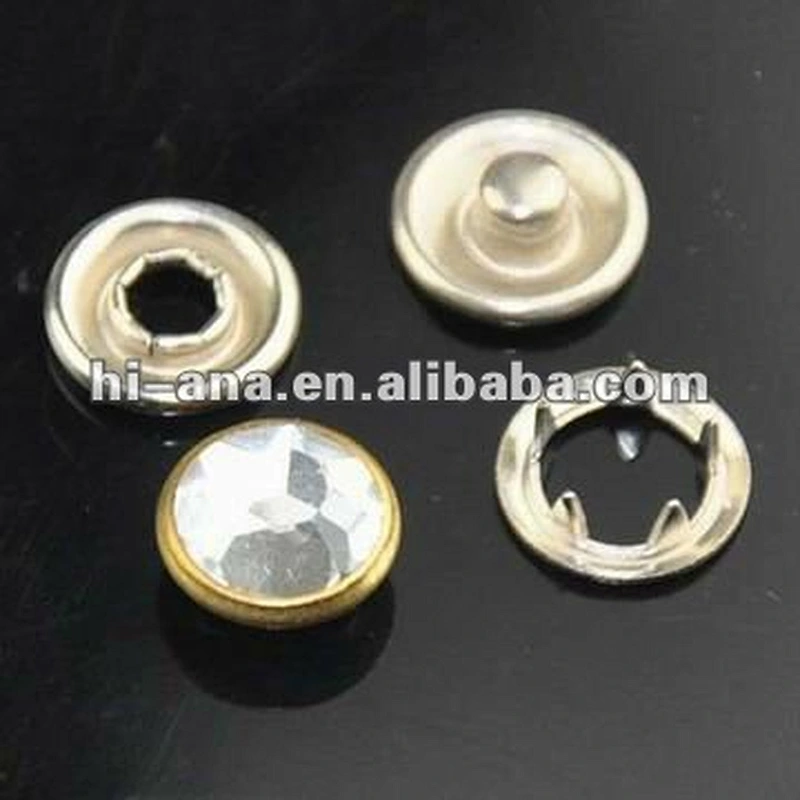 metal prong snap button(4pcs/set) with acrylic face China supplier
