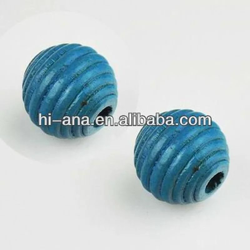 wooden bead / button with hole