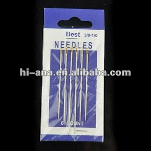 hand needles kit 6 count per card