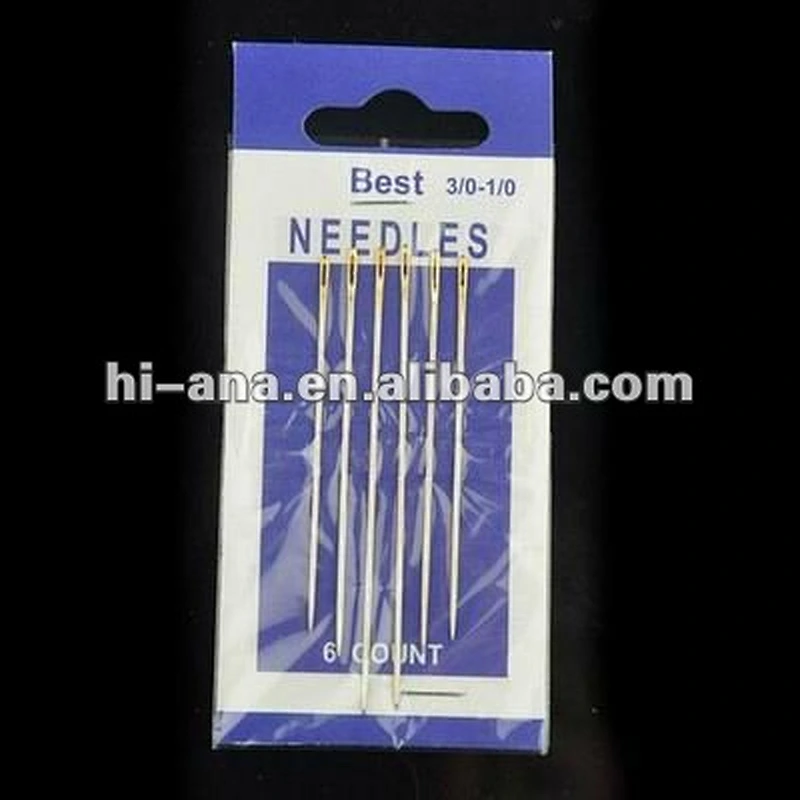hand needles kit 6 count per card