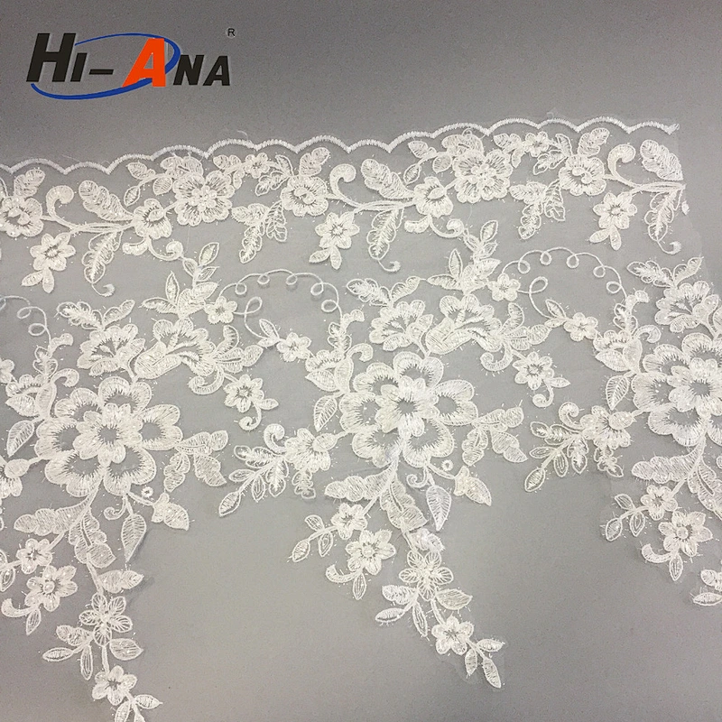 hi-ana lace Over 800 partner factories Good Price wedding white lace fabric