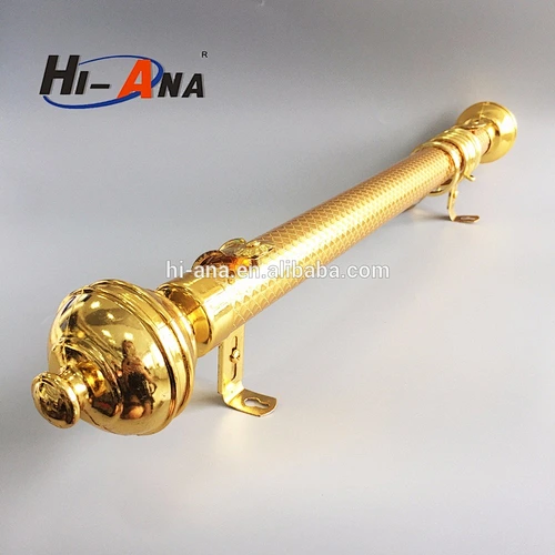 Fashion Gold color Curtain Rod with Head and Ring,curtain rod, curtain accessories