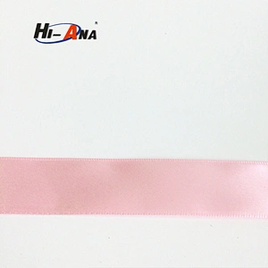 Free sample available Custom Gift pink satin ribbon