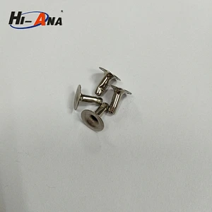 size 7x8mm metal rivet with double face and smooth style China supplier