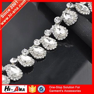 Our factories 20 years'experience Wholesales Genuine close rhinestone cup chain