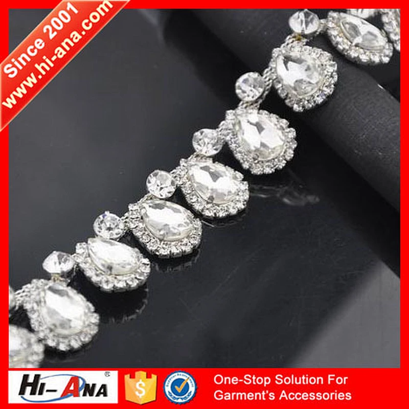 Our factories 20 years'experience Wholesales Genuine close rhinestone cup chain