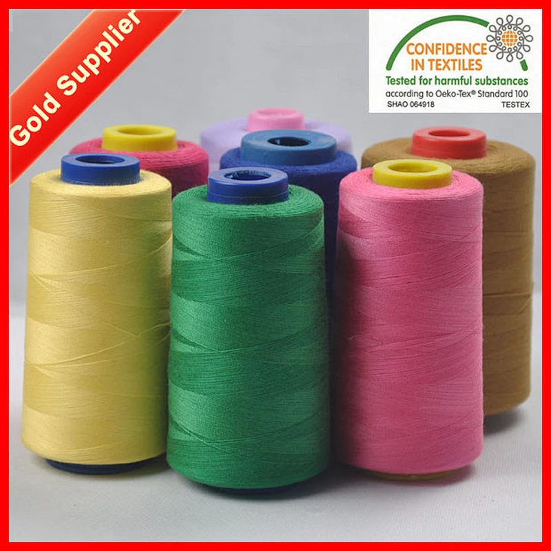 Free sample 100% polyester sewing thread yarn
