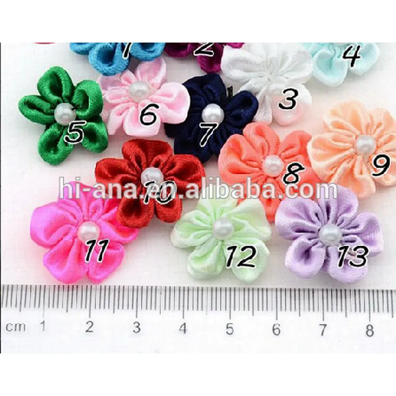hi-ana artificial flower Handmade with beads adorned with flowers ribbons flowers clothing accessories